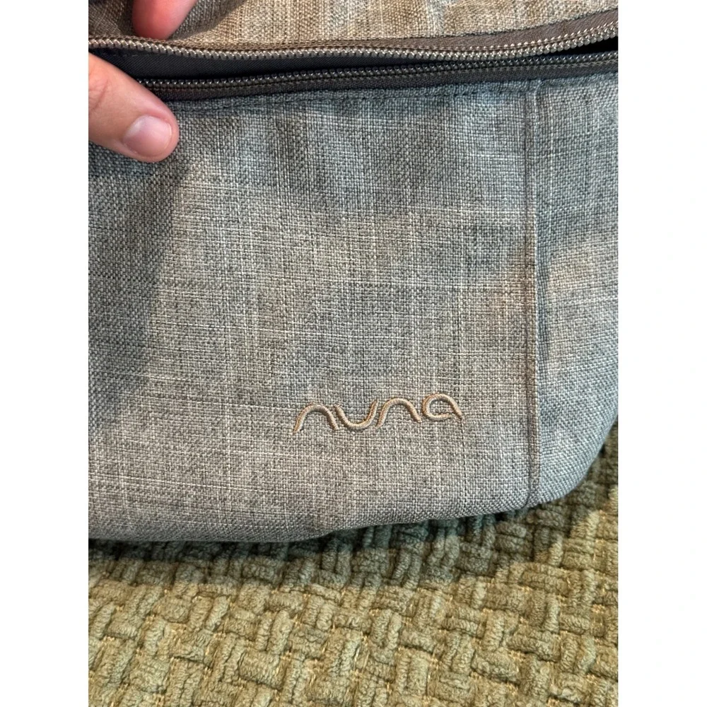 Nuna Stroller Sling Bag caddy Granite Grey Heathered Adjustable Strap